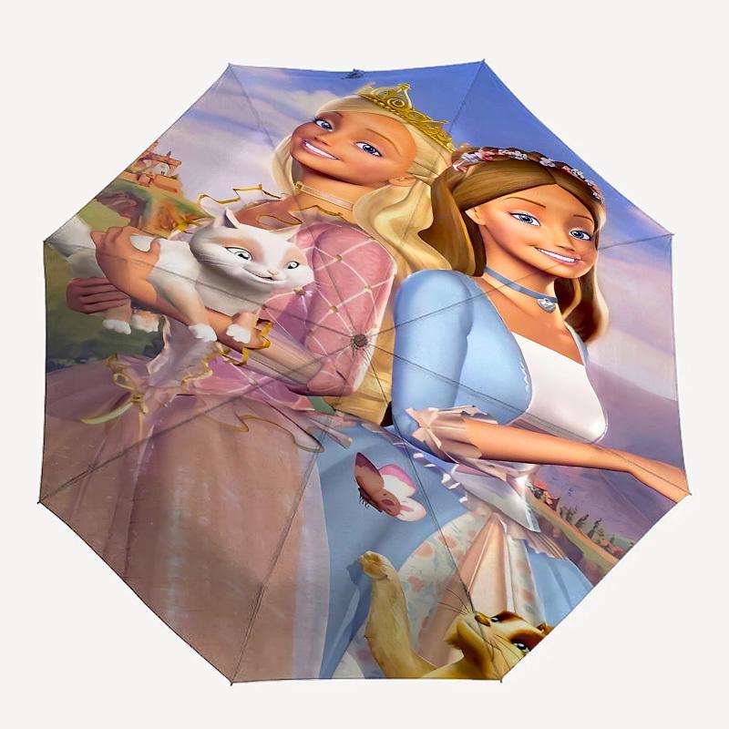 

1pc princess butterflyOpen/Close Umbrella-Windproof, Compact Travel Umbrella, Sturdy 8-Rib Shaft, Outdoor Accessory1199