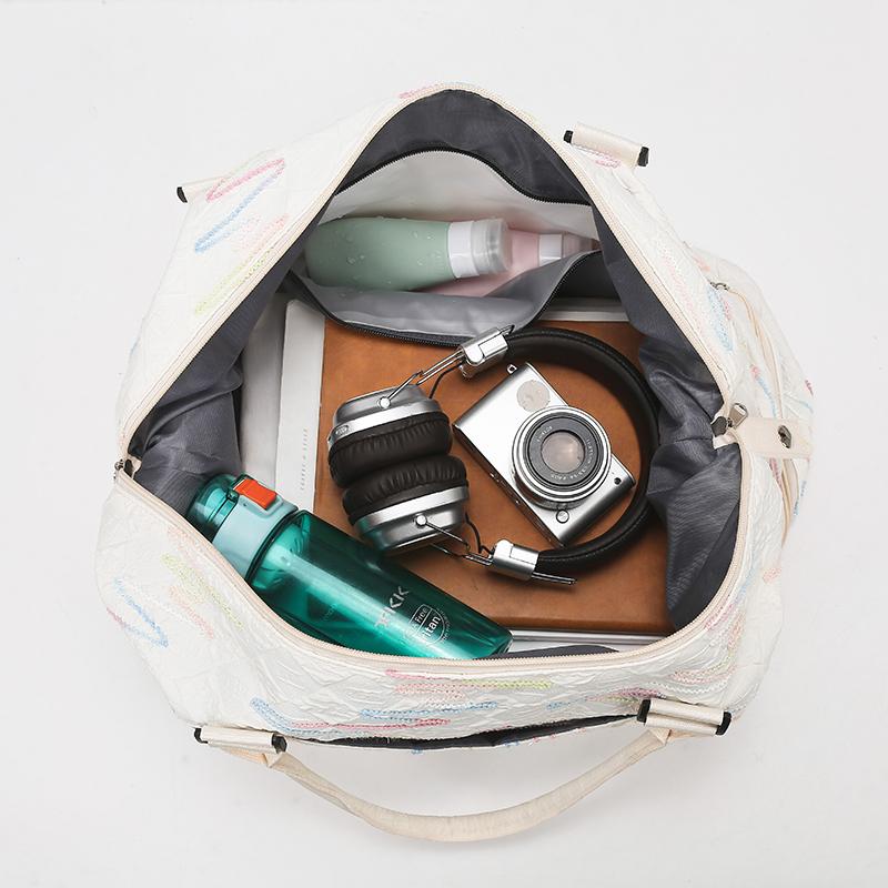 Reisetasche, Aufbewahrungstasche mit großer Kapazität, getrennt für Trocken- und Nasslagerung, Schwimm- und Sporttasche mit getrennten Schuhtaschen