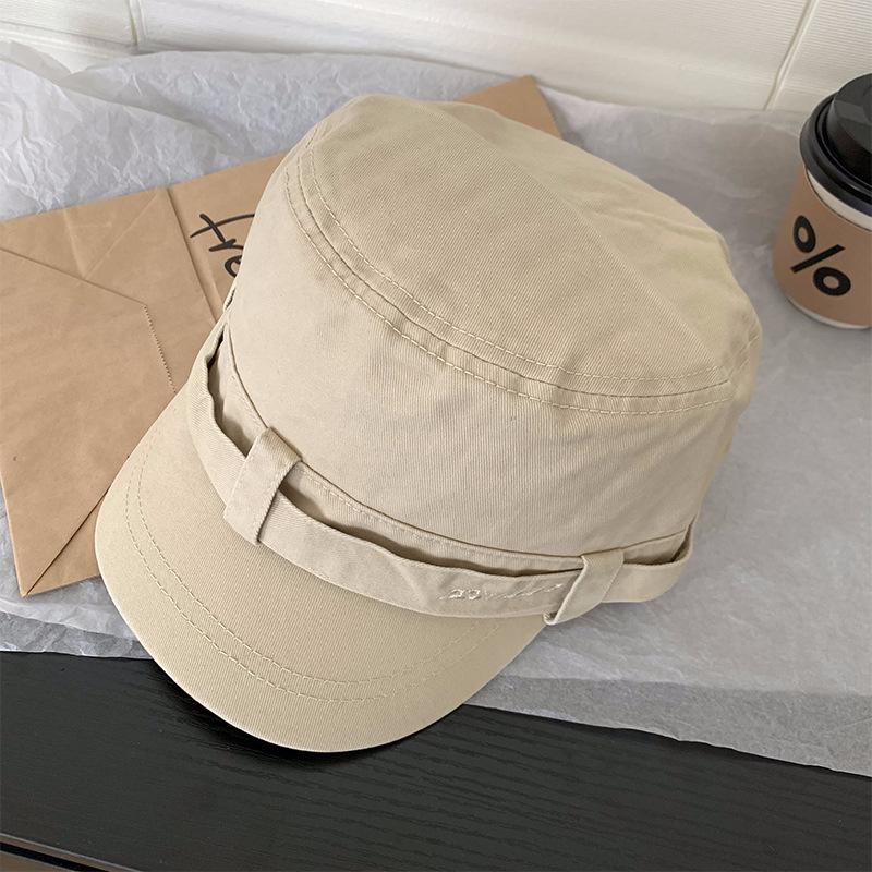 2025 new outdoor leisure equestrian hat women's retro old face small flat edge cap beret