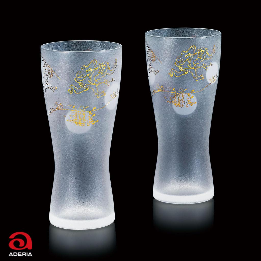ADERIA Premium Nippon Taste Beer Glasses with Pair Made in Gift Box Stylish beer perfect for housewarming wedding retirement birthday and other