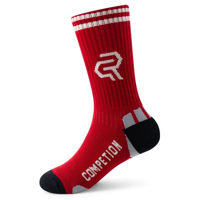 

Pro Kids Mid-Length Basketball Socks for Boys & Teens, High-Top, Real Game Training L (Fits Shoe Size 27-31)