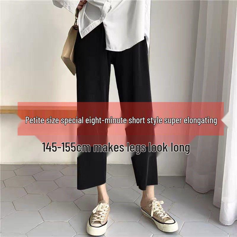 

Petite Women s High Waist Slimming Wide Leg Suit Pants - Casual, Thin, Narrow Straight Leg XS (60-79 lbs)