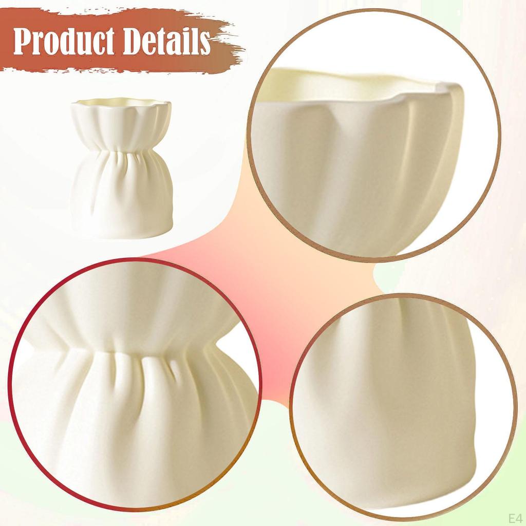 Decorative Vase Modern Ornament Aesthetic Minimalist Plant Pot for Home Entryway Indoor Wedding