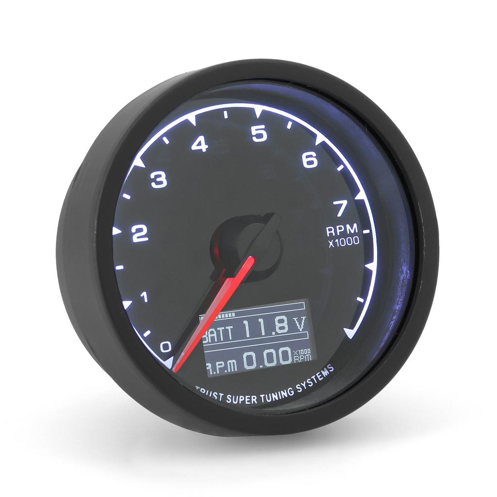 7 Colors LCD Car Racing Meter 60MM Vacuum Turbo Boost Water Temp Volt Oil Press Tachometer with Sensor for 4/6/8 Cylinder Cars