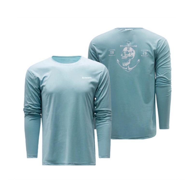 Take One SIMMS Heren Longsleeve Zonbescherming Sneldrogend Vis T-shirt L