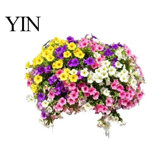 Fiori Artificiali da Giardino Resistenti ai Raggi UV Petunie, Fiori Finti da Esterno per Patio Portico Vasi Appesi, Piante Realistiche Decorazione Interna