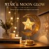 Star Moon Ramadan Night Light Round Ball Home Decoration Light For Bedroom