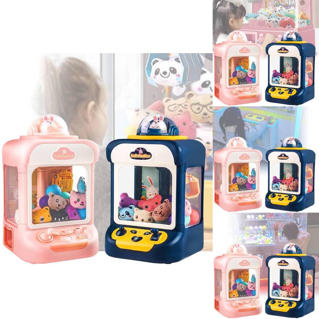 Children's Mini Home Claw Machine With Plush Toys And Gumball Capsules Fun Gift For Boys And Girls