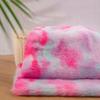50x180cm Imitation Otter Rabbit Hair Thickened Fabric Tie Dyed Plush Fabric Gradient Rainbow Rabbit Hair Fur Coat DIY Fabric