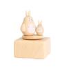Wooden Hand-Cranked Eco-Friendly Design Animal Rotating Wooden Music Box, Creative Holiday Gift and Decorative Ornament