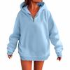 Women's Fashion Casual Long Sleeve Solid Color Hooded Sweatshirt Tops