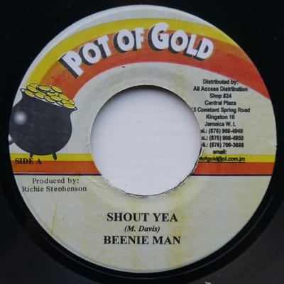 7inch Record BEENIE MAN - Shout Yea NONE Pot Of Gold 2000 Jamaica Reggae, Ska & Dub Used