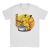 Unisex Tshirt Cute Electric Type Creature Eating Raunisex P Cotton Tees Short Sleeve T Shirt Crewneck Clothing Printing