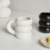 Creative Water Cup Ceramic Mug Nordic Coffee Cups with Big Handrip Colored Ceramics Big Juice Mugs