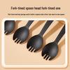 Miaojie Frosted Black Disposable Dessert Spoons, 100-Pack
