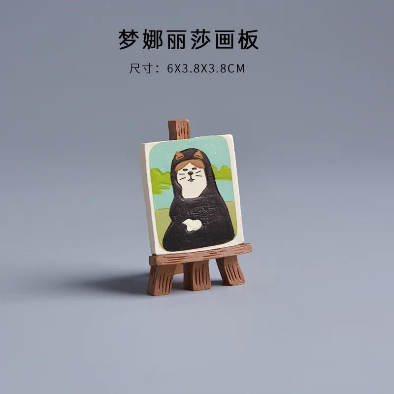 Cute Cartoon Cat Frog Bear Yellow Chair Computer Model Office Ornament Mini Home Decor Crafts Accessories Desktop Figurines Gift