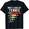 Why I Lose At Tennis Humor Tennis Player Lover Quote Gift Unisex T-Shirt
