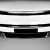 For Kia EV9 4 PCS Auto Carbon Fiber Piano Black Exterior Front Bumper Mesh Decorative Stripes Mouldings LHD RHD