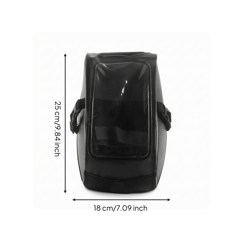 Motorcycle Phone Bag with Clear Window Non-slipSlip Storage Compact