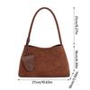 Trendy Multicolor Shoulder Bag PU Frosted Underarm Bag Comfortable Handle Large Capacity Tote Bag Commutting