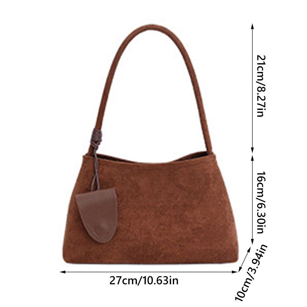 Trendy Multicolor Shoulder Bag PU Frosted Underarm Bag Comfortable Handle Large Capacity Tote Bag Commutting