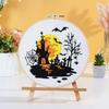 Embroidery Stitches Practice Embroidery Kits for Beginner with Halloween Pattern