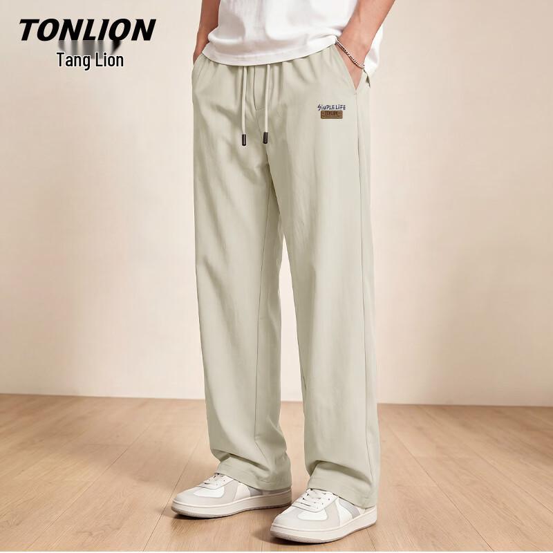 TonLion Men s Summer Loose Straight Leg Casual Pants 2XL