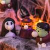 Ghost Bubble Poppers Halloween Squeeze Stress Relief Toy, Pop Pumpkin Figurine, Cute Toy for Fun Desktop Ornaments Kids, Desk Decor Classroom Office,