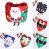 Charming Christmas Dog Bandana Reversible Triangle Bibs Scarf For Large Pets
