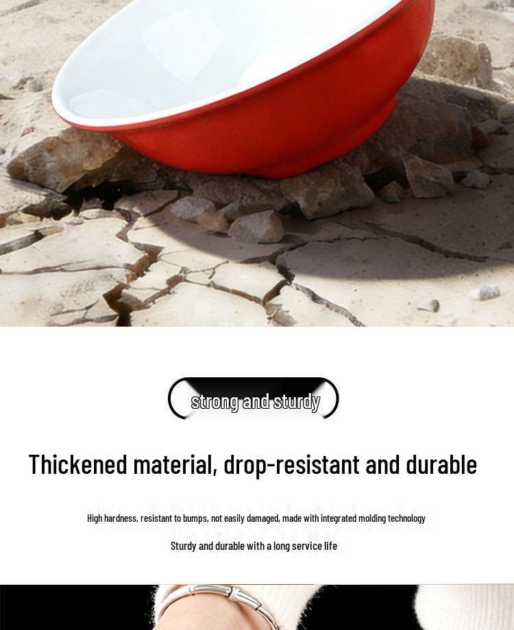 10-Piece Melamine Bowl Set: Ideal for Breakfast, Soup, Congee, Soy Milk, Wonton, Rice Noodle, and Hot & Spicy Soup.