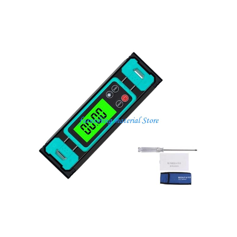 Y5GD Bubble Level Angles Finders Digital Level Ruler Protractor with Data Hold Function LCD Display Electronic Inclinometer