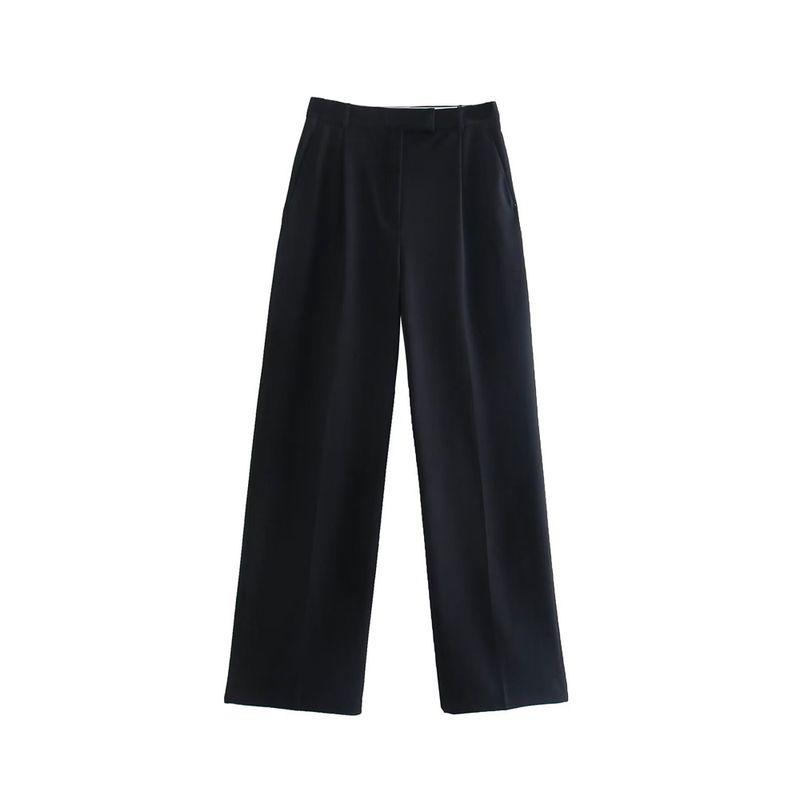 Za2024 Summer New Product Women's Clothes Casual All-Matching Straight Pleated High Waist Wide Leg Pants Pants 8372124 812