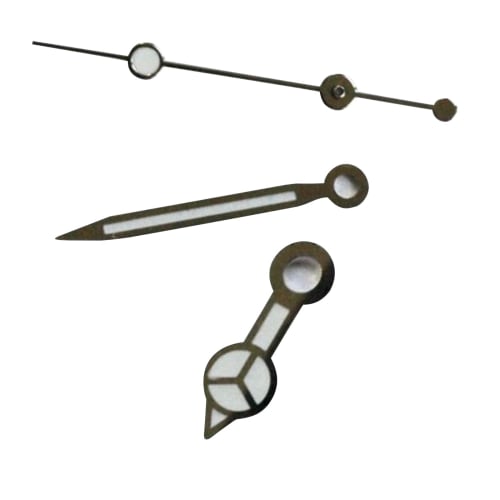 Replacement 3-Piece Silver-Plated Watch Hand Kit Movement Parts for ETA 2824, Submariner, Tudor