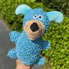 Plush Dog Toy With Sound Effect - Cute Cartoon Squeaky Drag Mop Style Chew Small To Medium Dogs