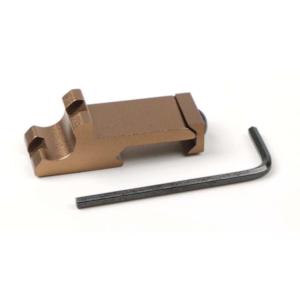 1PC Mini 45 Degree Angle Offset Side Adapter RTS 20mm Rail Tactical Flashlight Laser Scope Mount Hunting Rifle