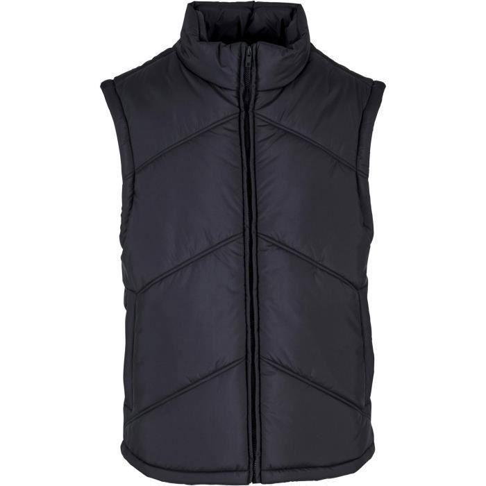 Prošívaná vesta - Urban Classics - Arrow - Černá - Látka 100% polyester - Stojáček