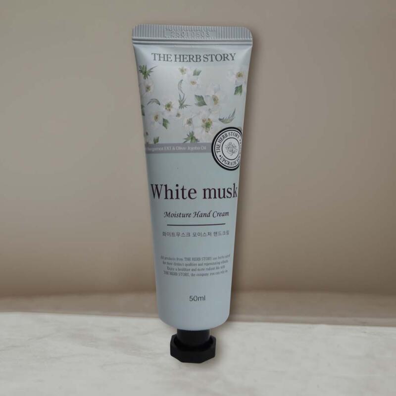 THE HERB STORY Stark Feuchtigkeitsspendende Handcreme White Musk 50ml