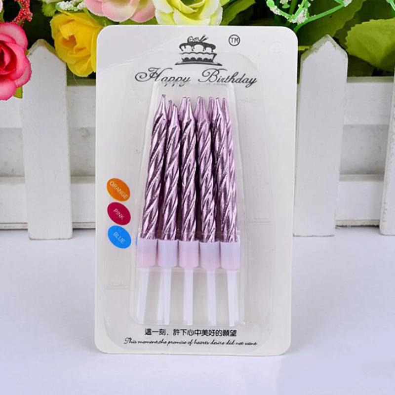 10 Stück Geburtstag Fadenkerze Kinder Kreative Backparty Kuchen Dekoration Ein Jahr Netz Rot Digital Bunt Bleistift