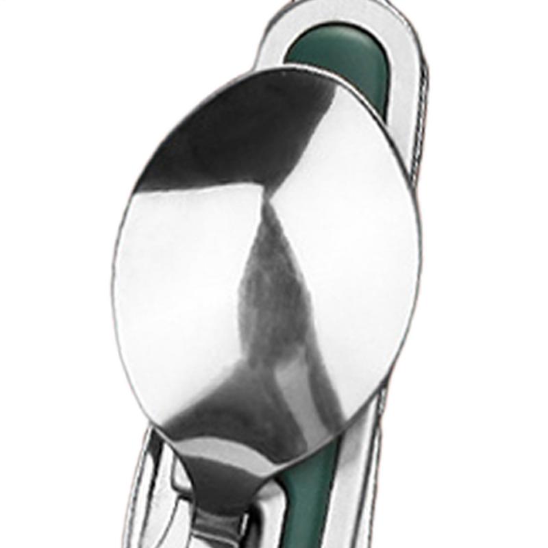 Camping Utensils Stainless Steel Travel Cutlery Foldable Utensil Rust-Proof Multi-Functional Flatware For Backpacking RV Camping