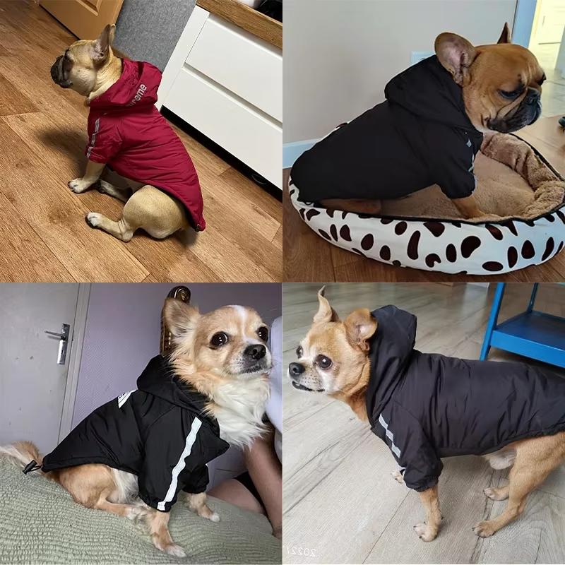 Waterproof Winter Dog Clothes Warm Pet Dogs Jacket Reflective For Small Medium Dogs Chihuahua Pug Costumes French Bulldog Coat
