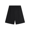 Li-Ning Breathable Elastic Drawstring Printed Logo Straight Leg Sports Shorts Men Shorts Black AKSU621-1