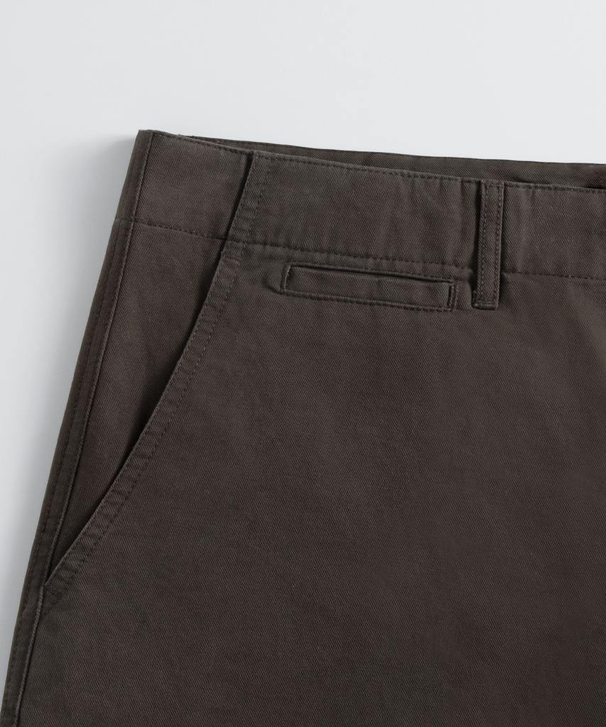 BRENSON Fine Washed Straight Chino Pants (Brown)