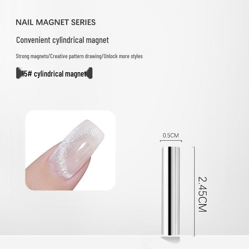 Nail Art Magic Wand: Double-Headed Cat Eye Gel Thickened Magnet