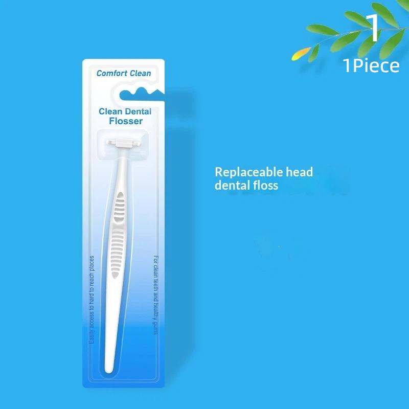Reusable Replaceable Dental Floss Sticks Oral Care Teeth Cleaning Floss Pick Toothpick Hygiene Tool