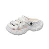Thick-soled hole shoes for women to wear summer new non-slip and breathable cute beach bag head half slippers for women