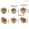 K1AE Wardrobe Knob Rattan Wooden Drawer Handle Cupboard Pulls Easy to Install