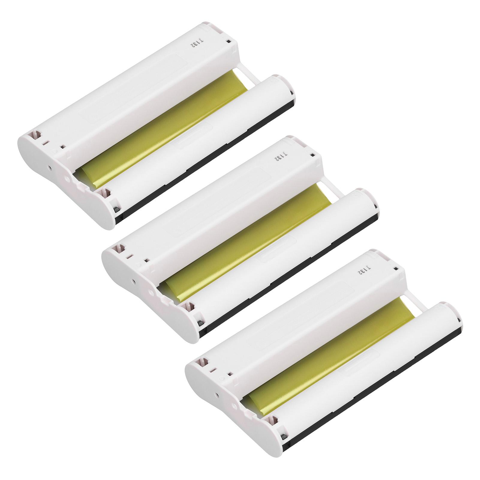 

KP 108IN 3Pcs Color Ink Cartridges 108Pcs 4 X 6in Photo Paper Set for Selphy CP1300 CP1500 CP1200 CP1000