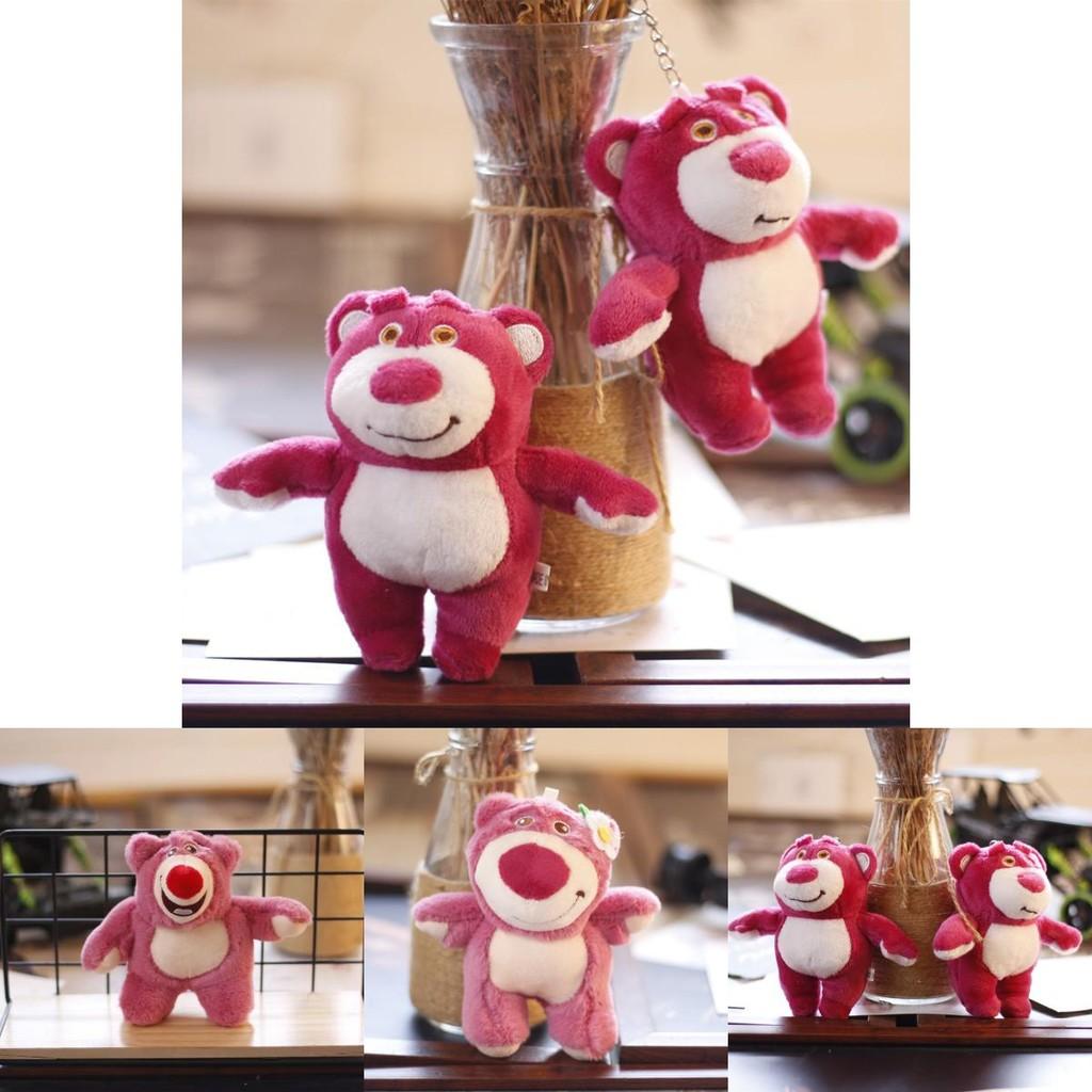 Cute Lotso Strawberry Bear Plush Pendant For Toy Story Fans