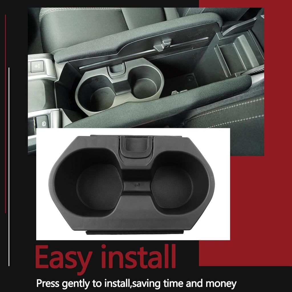 Cup Holder Ert Accessories For Honda Civic 2016- Lx Ex Si Sport Hatchback Coupe Sedan Ight,Center Console Drink Bottle Cup Holder Adapter Replace