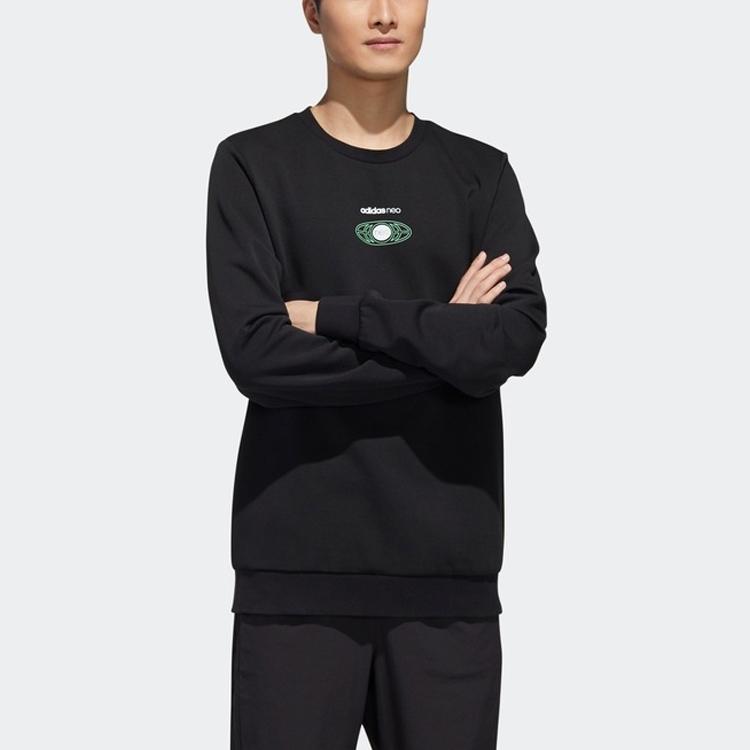 Adidas Neo Egame Sweat Casual Sport Crew Neck Sweatshirt Men Tops Black GL7179